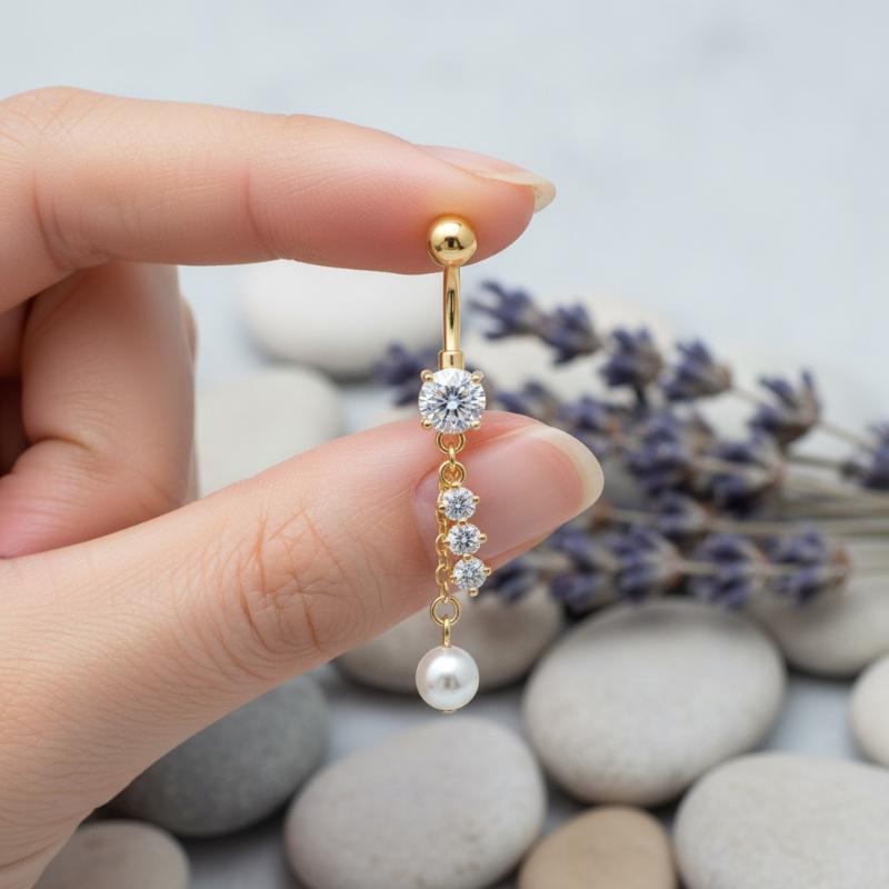 Body Jewelry Tunnels - Piercing de Umbigo com Pingente de