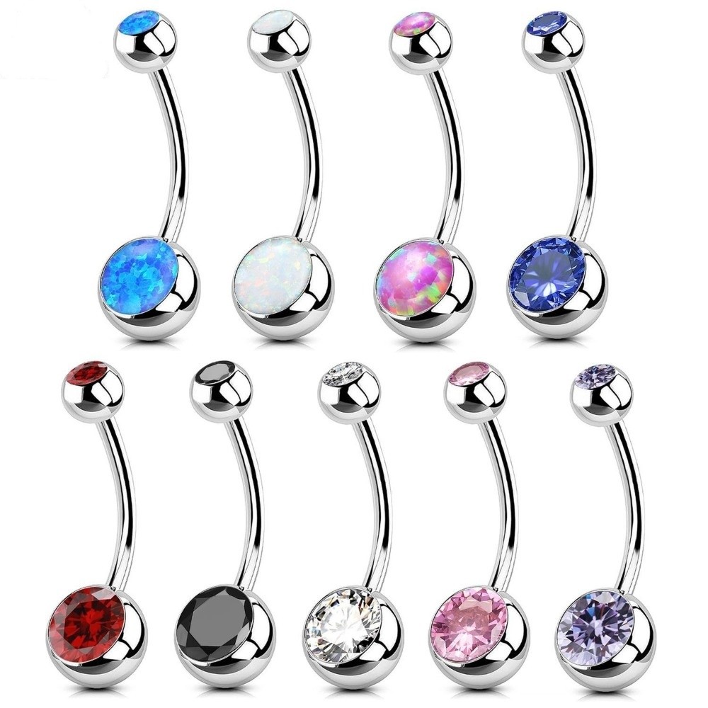 Body Piercing Quality Jewelry - Anéis de umbigo de material de