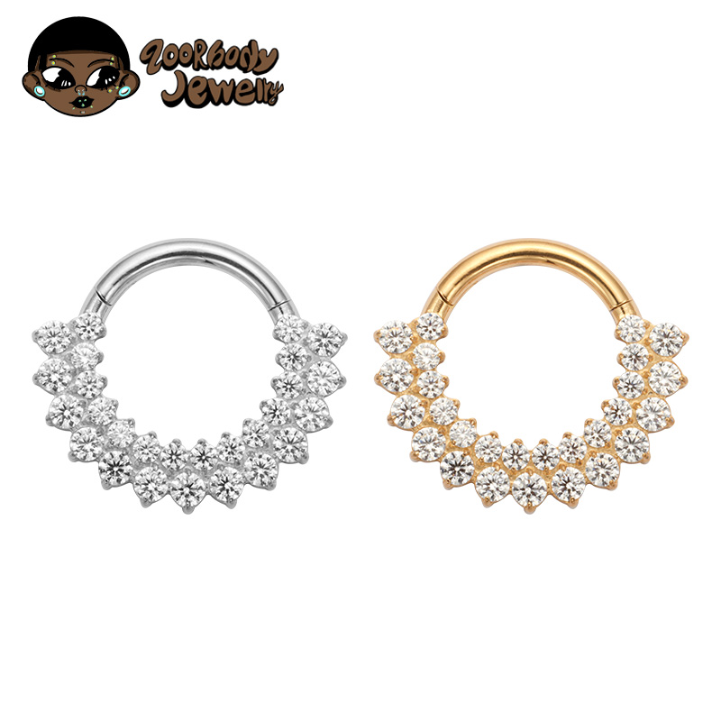 Septum Clicker Ring - Asm f136 titânio clicker septo nariz