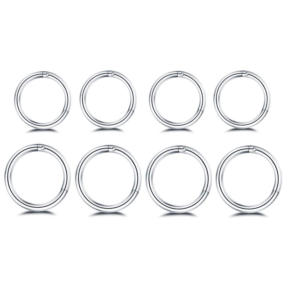 Septum Clicker Ring - Brincos cirúrgicos de aço inoxidável, Mini