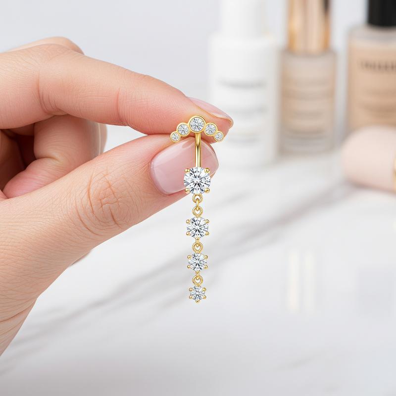 5 Peças de Piercings de Umbigo - Body Jewelry Tunnels avaliação e preço