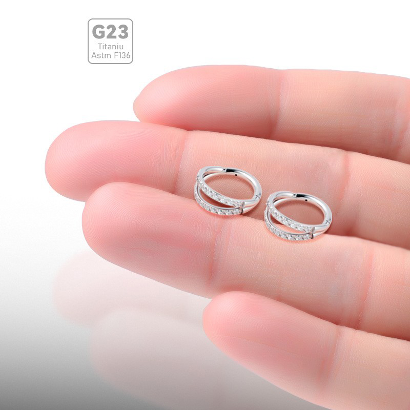 Anel de argola de titânio ASTM - Septum Clicker Ring avaliação e preço