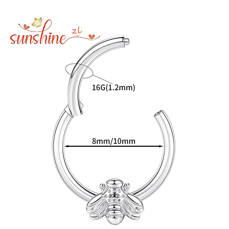 1 peça de aço inoxidável de al - Body Piercing Quality Jewelry avaliação e preço