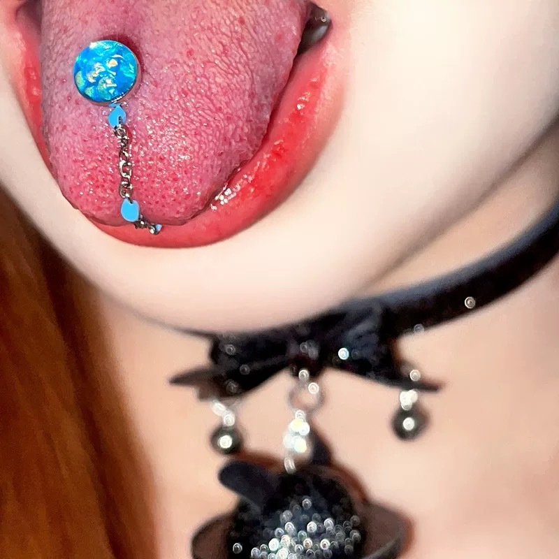 1 Peça Piercing de Língua de A - Body Piercing Quality Jewelry avaliação e preço