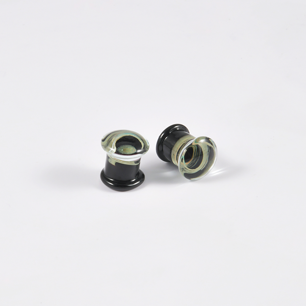 Par de Plugs de Orelha de Vidr - Body Piercing Quality Jewelry avaliação e preço