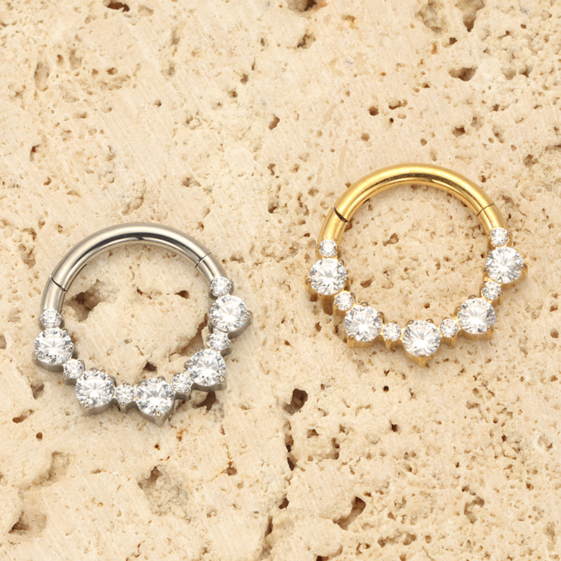 ASTM F136 TItanium Daith Click - Septum Clicker Ring avaliação e preço