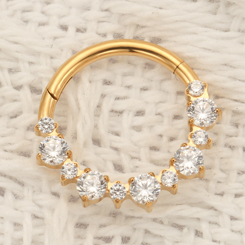 ASTM F136 TItanium Daith Click - Septum Clicker Ring avaliação e preço
