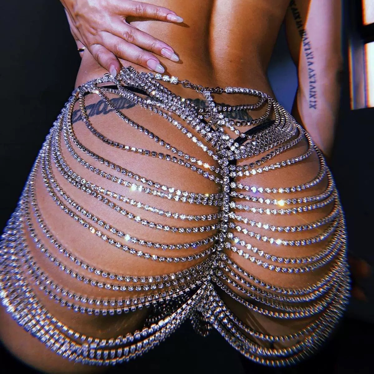 1 peça Corrente de Corpo Femin - Body Jewelry Dress avaliação e preço