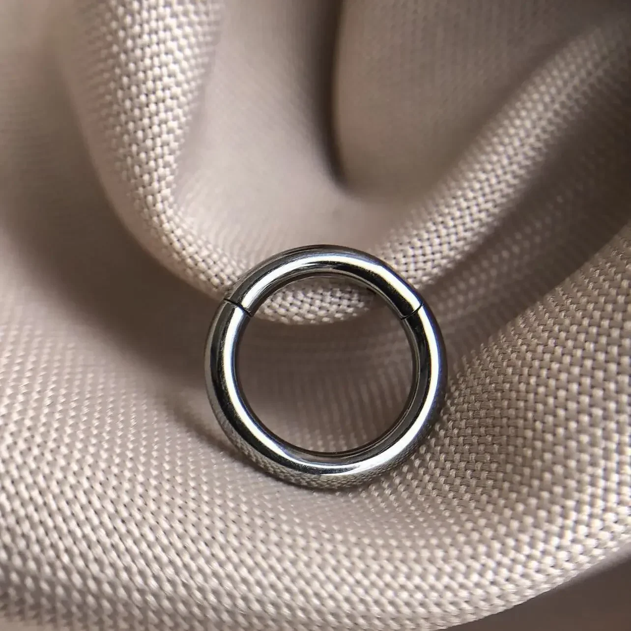 Anel de nariz de titânio g23 1 - Septum Clicker Ring avaliação e preço