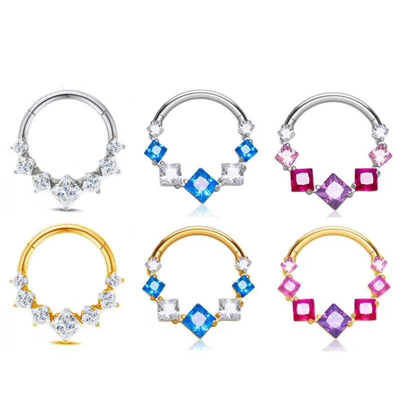 1 Peça Titânio ASTM F136 G23 A - Septum Clicker Ring avaliação e preço