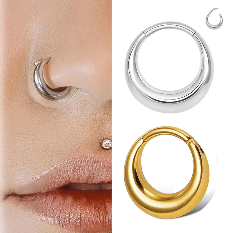 1 Peça Titânio ASTM F136 G23 A - Septum Clicker Ring avaliação e preço