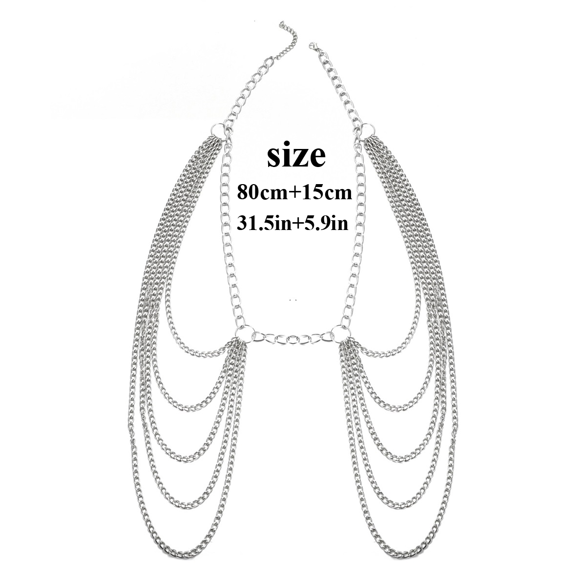 Cinto de corrente de cintura d - Body Jewelry Dress avaliação e preço