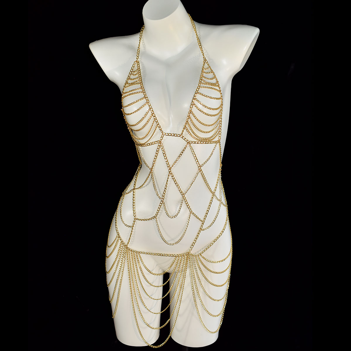 Indústria pesada luxuoso longo - Body Jewelry Dress avaliação e preço