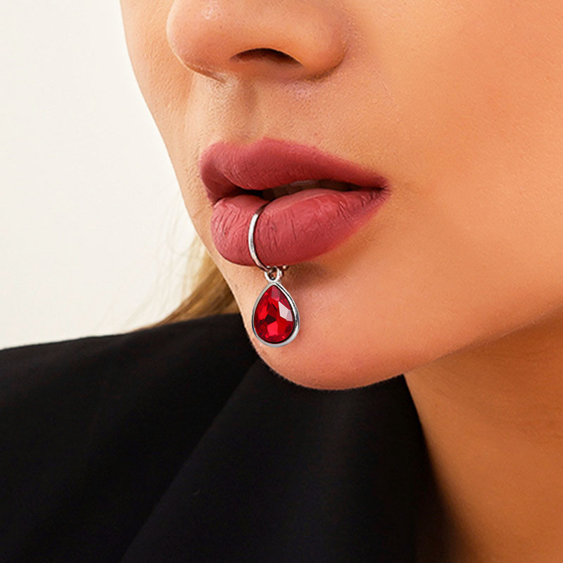 Aço inoxidável Fake Piercing L - Body Jewelry Labret avaliação e preço