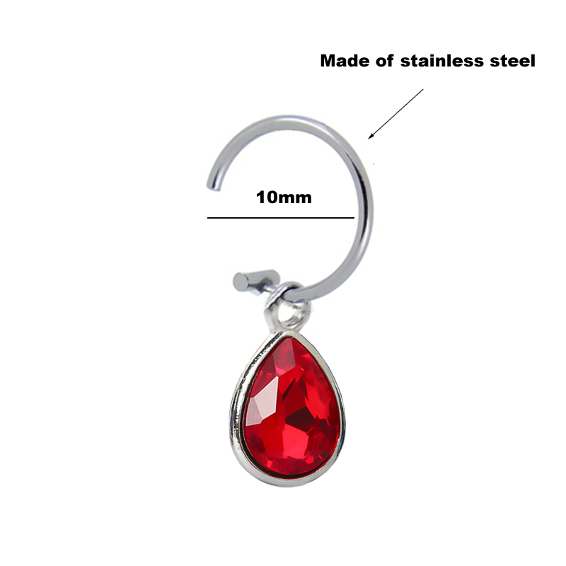 Aço inoxidável Fake Piercing L - Body Jewelry Labret avaliação e preço