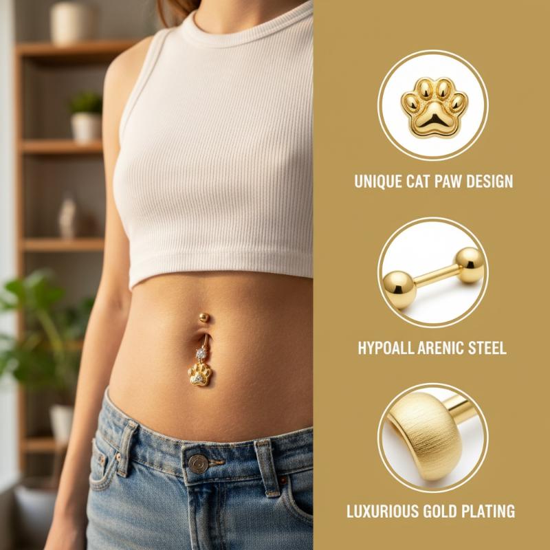 Piercing de Umbigo com Pingent - Body Jewelry Tunnels avaliação e preço