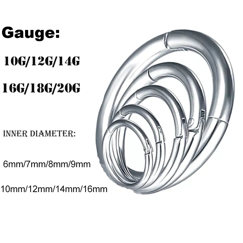 1 peça g23 titânio articulado  - Septum Clicker Ring avaliação e preço