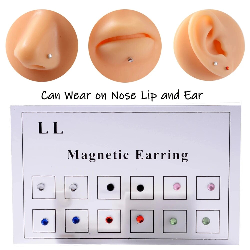 12 pçs/cartão falso tricheiro  - Body Jewelry Nose Ring avaliação e preço
