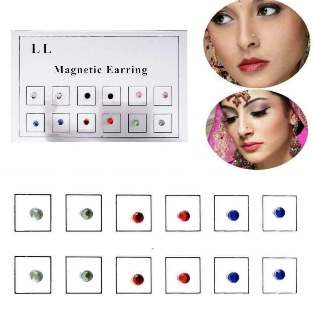 12 pçs/cartão falso tricheiro  - Body Jewelry Nose Ring avaliação e preço