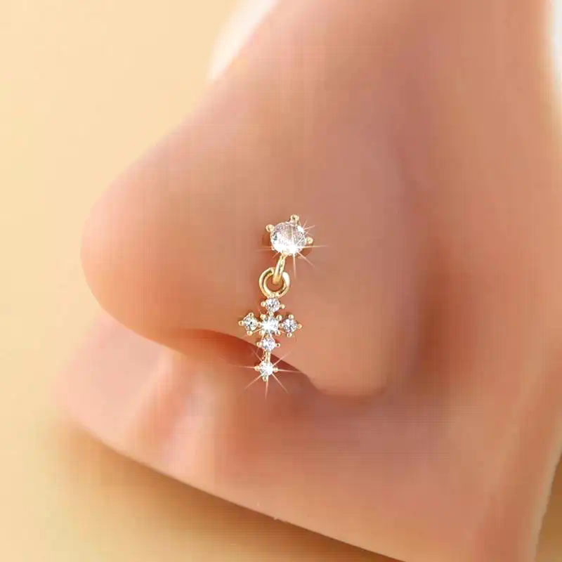 Piercings de nariz pendentes p - Body Jewelry Tunnels avaliação e preço