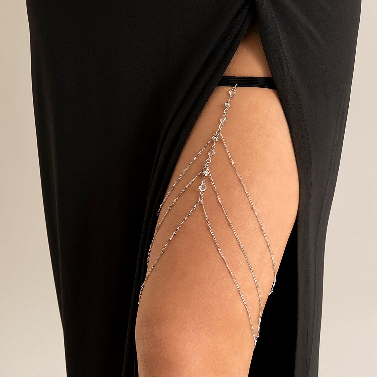 Boho elástico de cristal perna - Body Jewelry Dress avaliação e preço