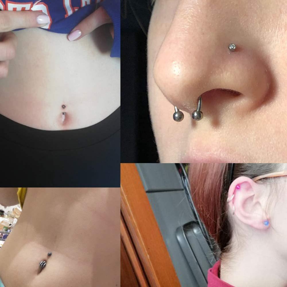 Kit de Piercing Corporal com 1 - Body Jewelry Nose Ring avaliação e preço