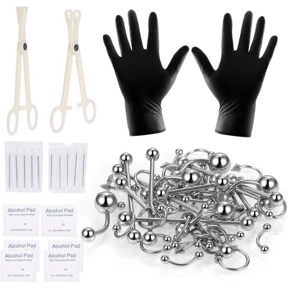 Kit de Piercing Corporal com 1 - Body Jewelry Nose Ring avaliação e preço
