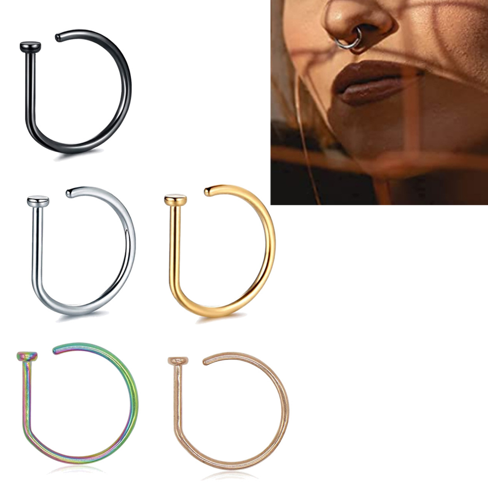 Anéis de Nariz Falso em Forma  - Body Jewelry Nose Ring avaliação e preço