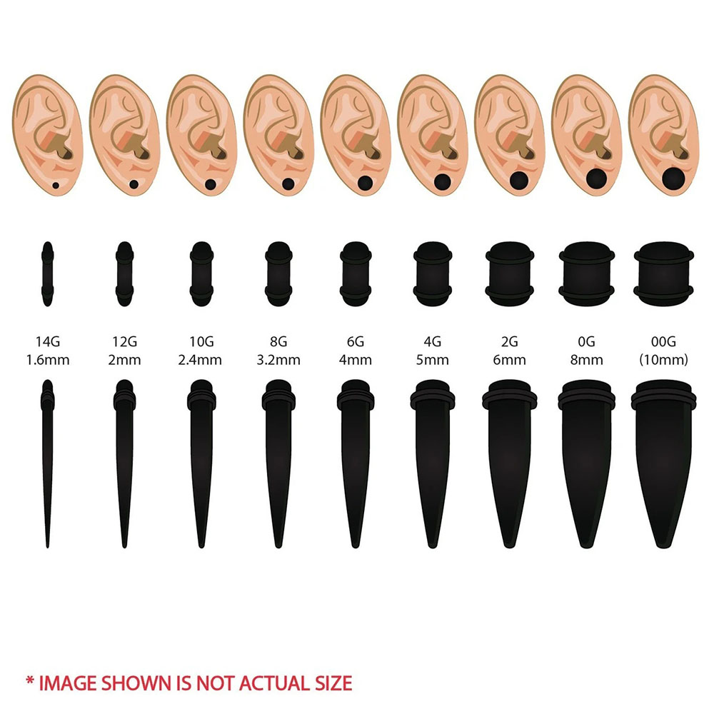1 conjunto de kit de cone de o - Body Jewelry Tunnels avaliação e preço