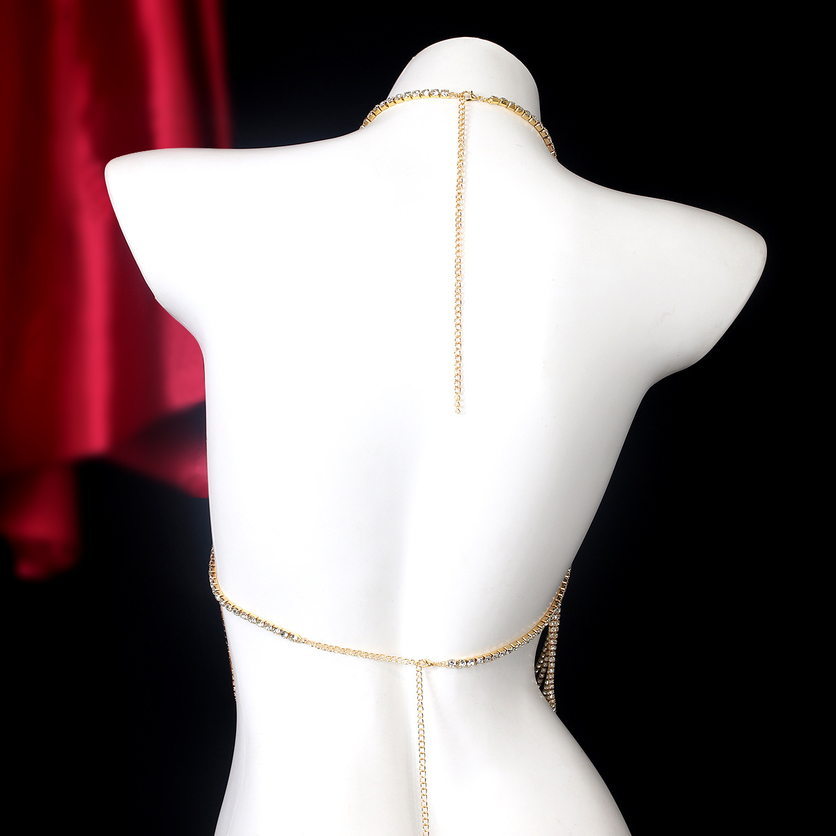 Corrente Peito Strass Stripe T - Body Jewelry Chest avaliação e preço