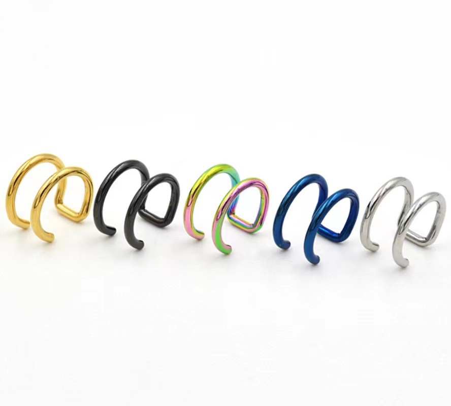 2 Peças de Brincos de Pressão  - Body Jewelry Labret avaliação e preço