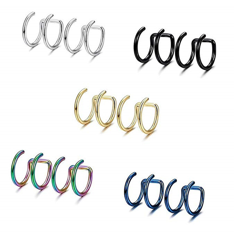 2 Peças de Brincos de Pressão  - Body Jewelry Labret avaliação e preço