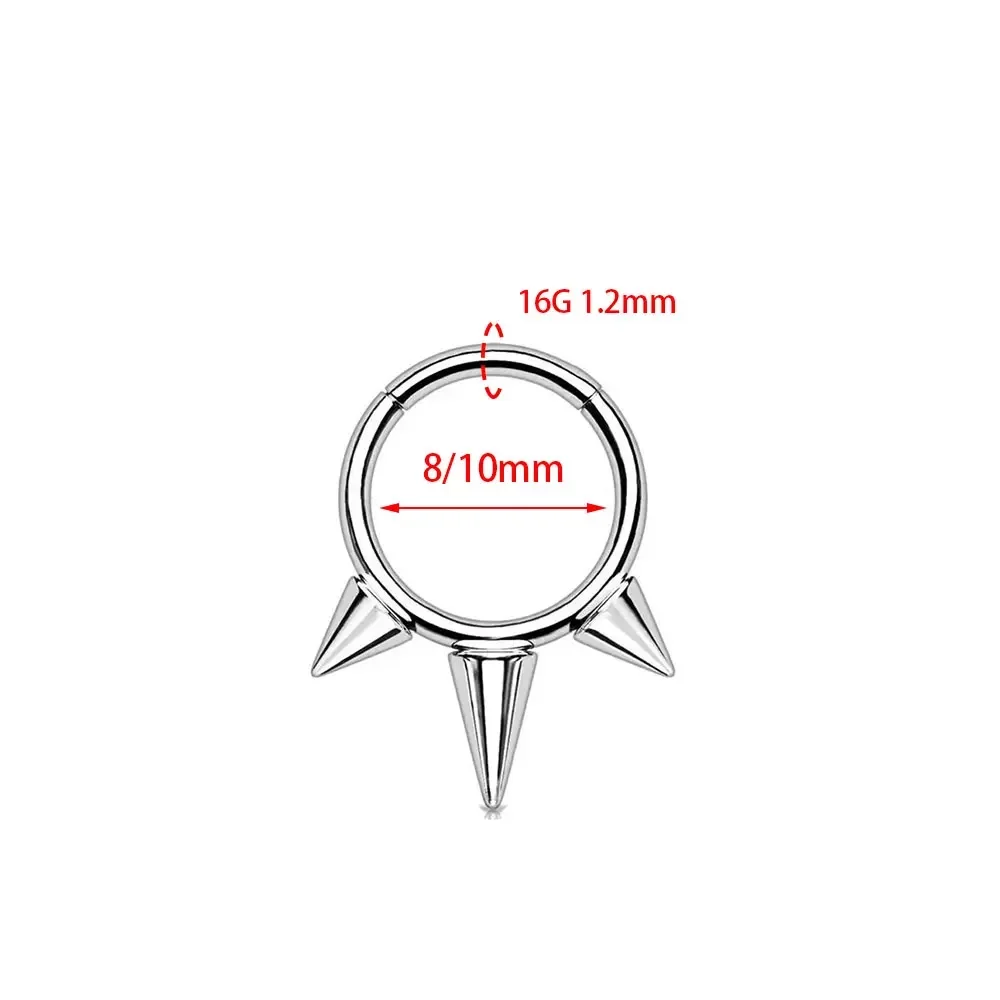 Piercing de nariz de titânio g - Septum Clicker Ring avaliação e preço