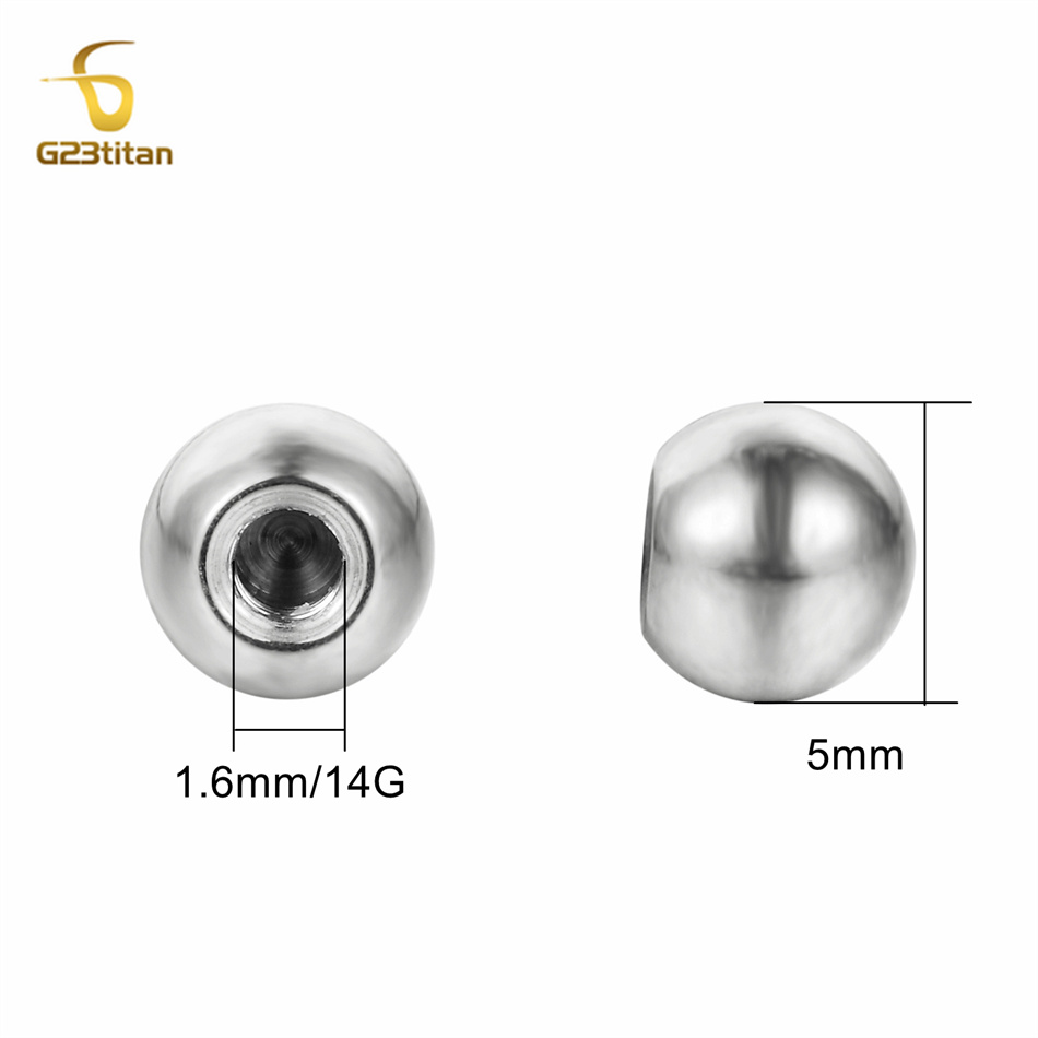 10 peças de Bolas de Titânio G - Body Jewelry Labret avaliação e preço