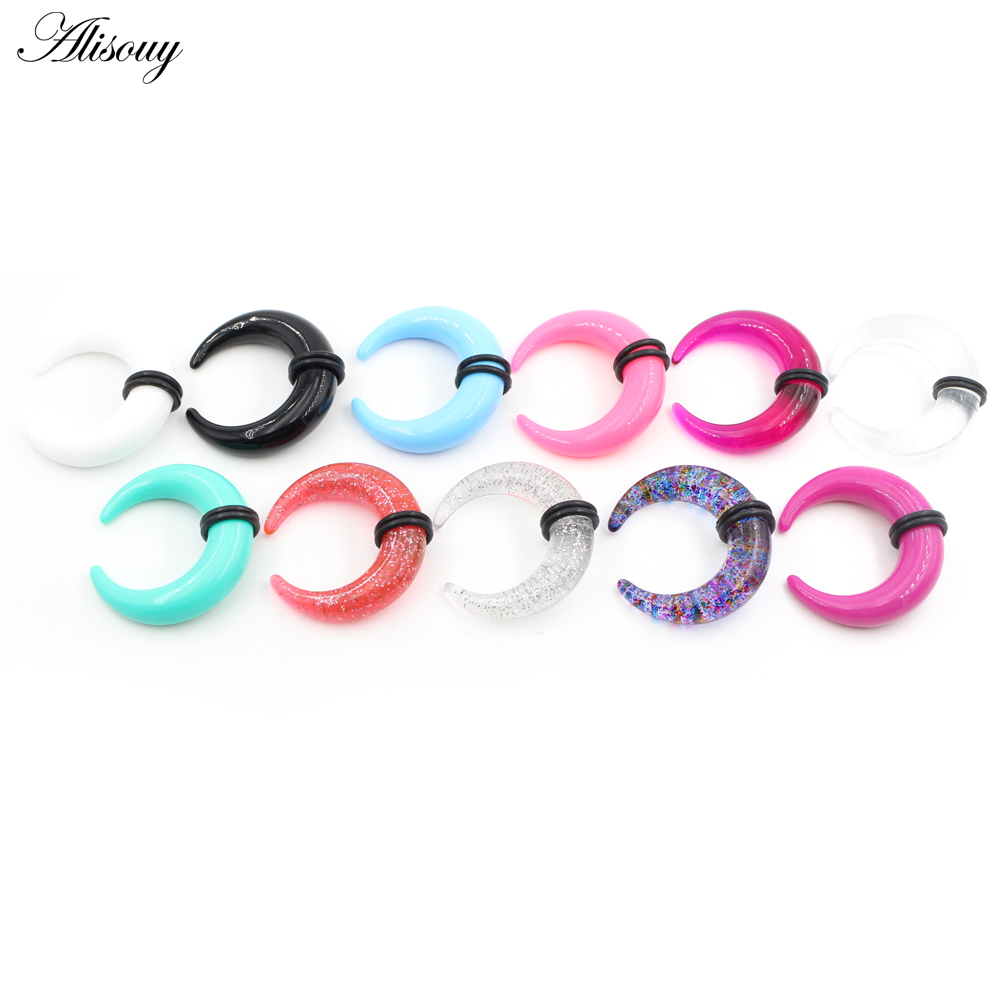 2 peças acrílico c sahpe chifr - Septum Clicker Ring avaliação e preço