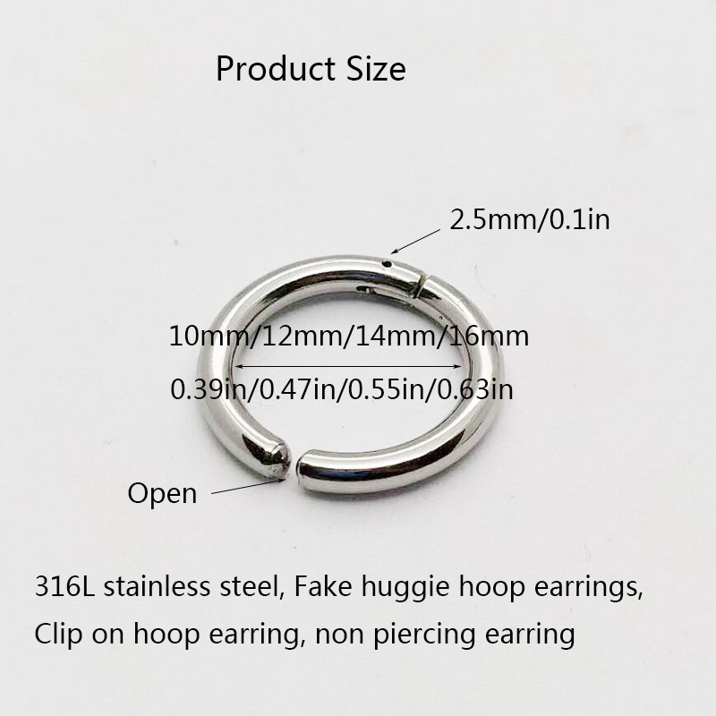 2/6 peças brincos de argola fa - Body Jewelry Tunnels avaliação e preço