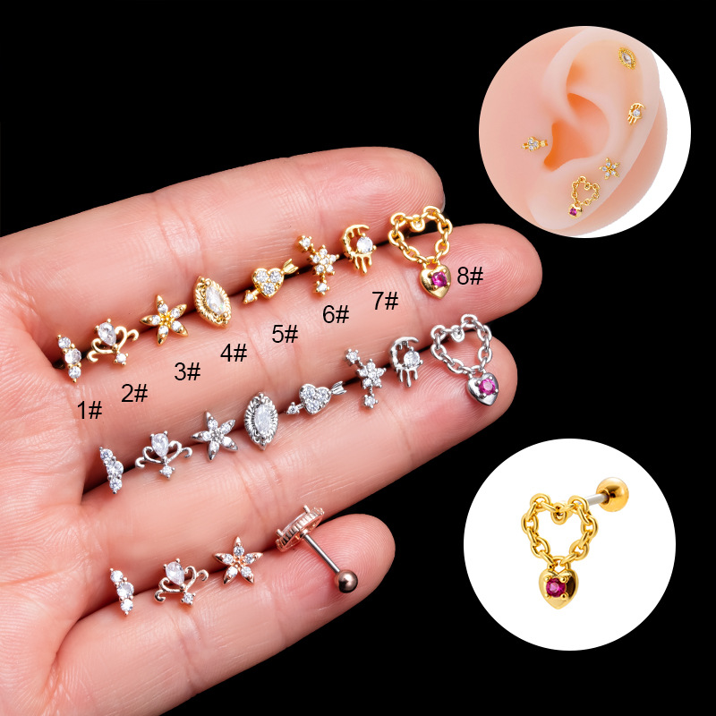 Brincos de Titânio G23 para Mu - Body Jewelry Labret avaliação e preço