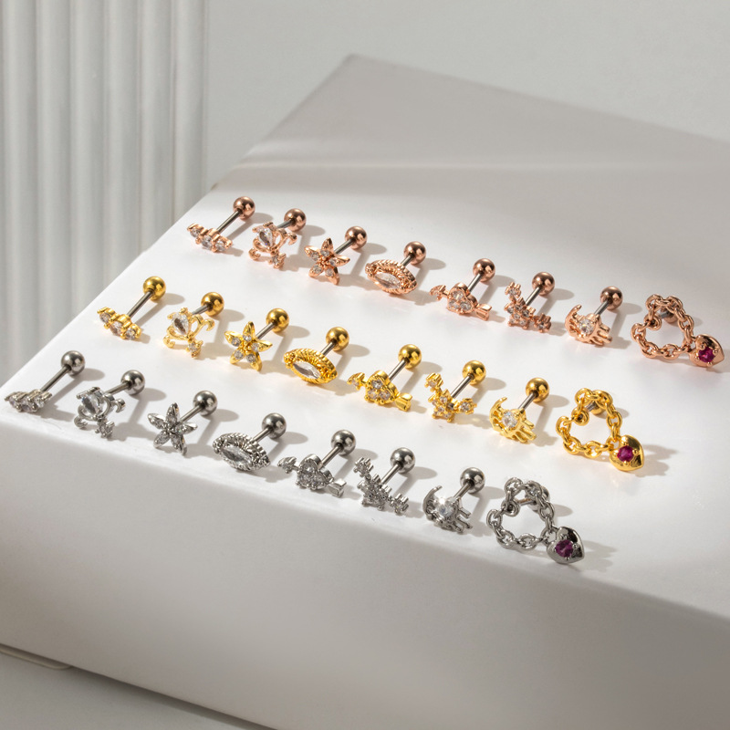 Brincos de Titânio G23 para Mu - Body Jewelry Labret avaliação e preço