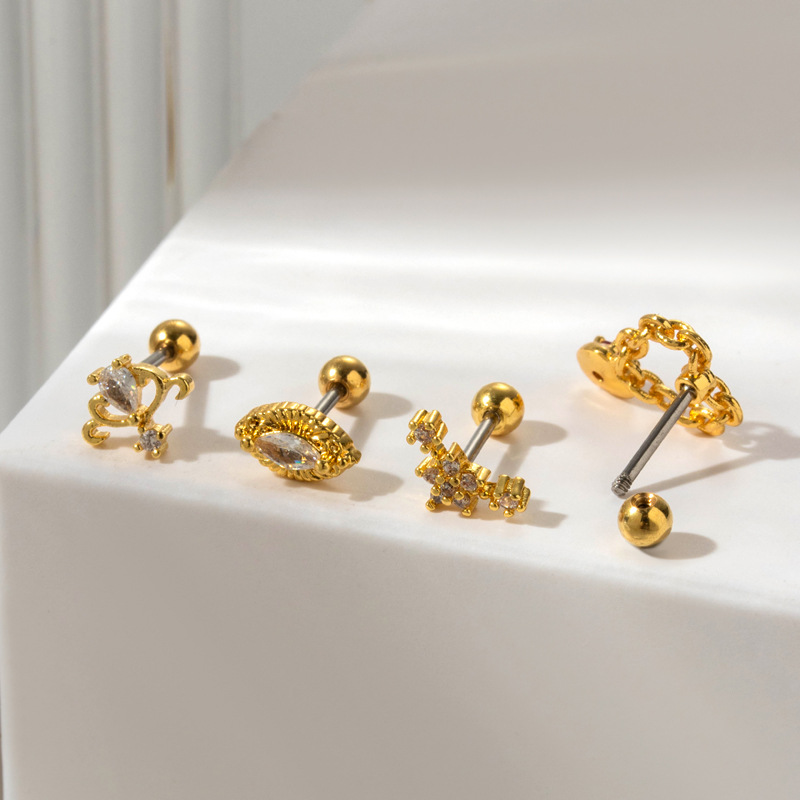 Brincos de Titânio G23 para Mu - Body Jewelry Labret avaliação e preço