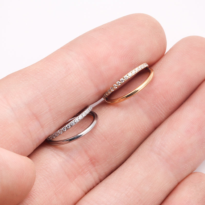 Asm f136 titânio 16g lua nariz - Septum Clicker Ring avaliação e preço