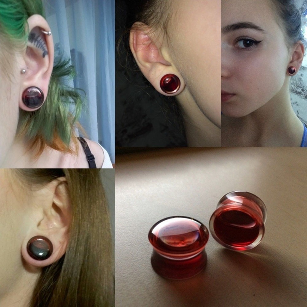Piercing de Orelha Duplo em Ac - Body Jewelry Tunnels avaliação e preço