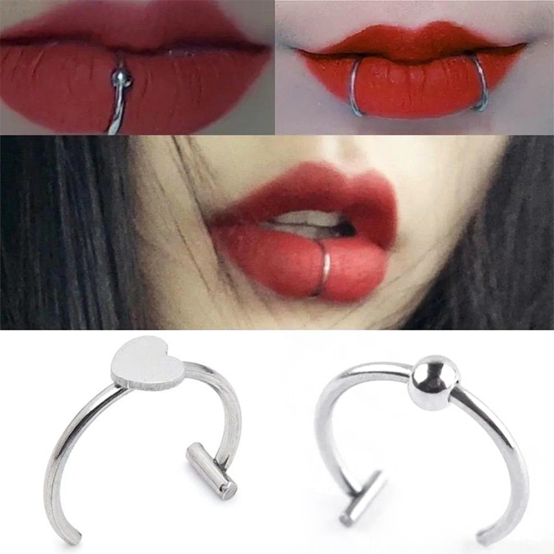 Anel de nariz falso de aço ino - Body Jewelry Labret avaliação e preço