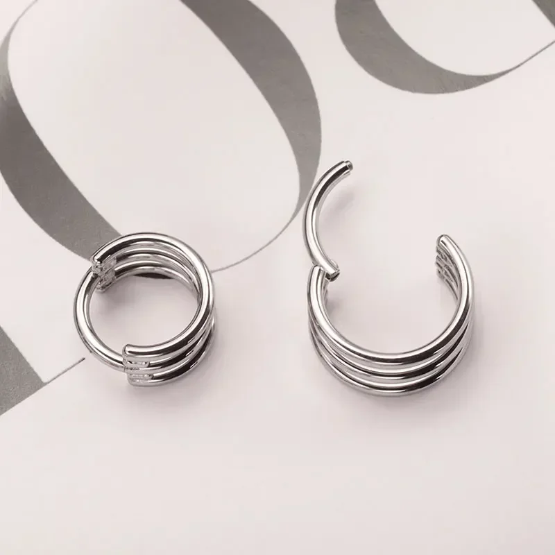 G23 titânio três camadas oco a - Body Piercing Quality Jewelry avaliação e preço