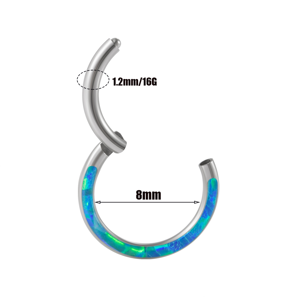 1 peça de aço cirúrgico opala  - Body Piercing Quality Jewelry avaliação e preço