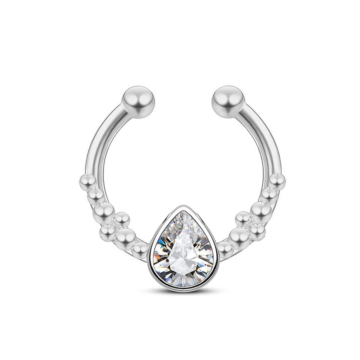 Anel de nariz falso em ferradu - Body Jewelry Nose Ring avaliação e preço