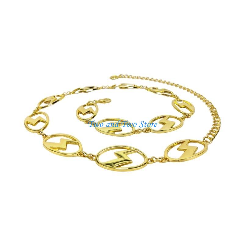 Hx6f corrente cintura com relâ - Body Jewelry Dress avaliação e preço
