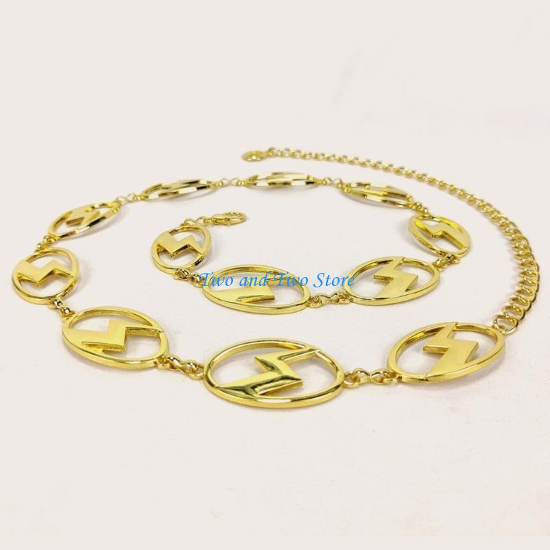 Hx6f corrente cintura com relâ - Body Jewelry Dress avaliação e preço