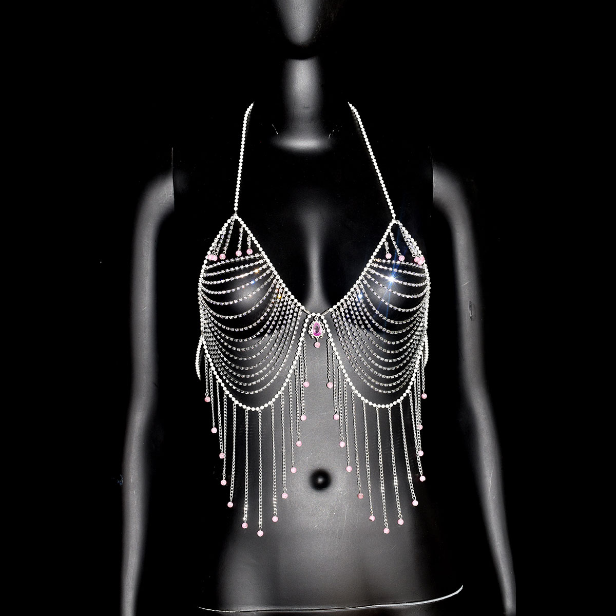 Elegante strass sutiã jóias se - Body Jewelry Dress avaliação e preço
