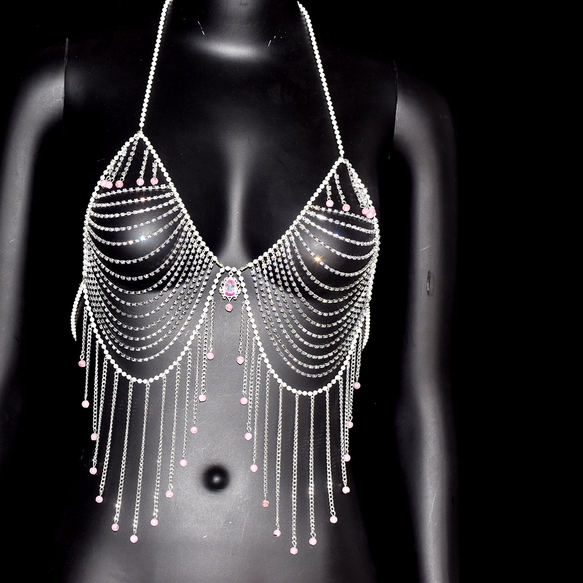 Elegante strass sutiã jóias se - Body Jewelry Dress avaliação e preço