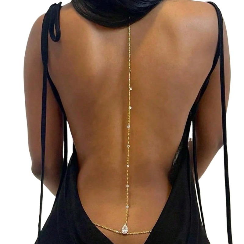 Noiva sem costas strass waterd - Body Jewelry Dress avaliação e preço